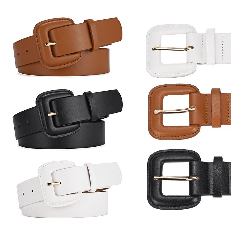 Belts |  Womens Allegra K- Rectangle Buckle Dress Waist Belt Accessories Belts